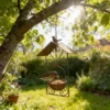 Rustic Scrollwork Bird Feeder