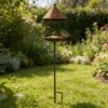 a1 Rust Garden Bird Feeder Stake