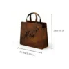 Outdoor Rust Finish Metal Handbag Flower Planter, Decorative Tote Planter Pot for Backyard Patio Farmhouse Garden Home Decor