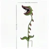 Giant Halloween Man-Eating Flower Garden Stake, Funny Metal Carnivorous Plant Yard Ornament for Backyard and Flower Bed Decor