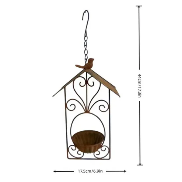 Rustic Scrollwork Bird Feeder