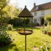 a5 Rust Garden Bird Feeder Stake