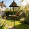 a6 Rust Garden Bird Feeder Stake