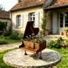Creative Piano Shaped Distressed Metal Planter Box, Rustic Musical Themed Flower Pot for Garden Patio Balcony Home Decor Gift