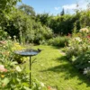 The Lotus Bird Bath Stake — Iron Garden Bird Bath