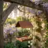 Rustic Hanging Bird Feeder for Garden Birds