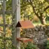 Rustic Hanging Bird Feeder for Garden Birds