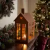 Christmas_scenes_for_e-commerce_202607270029 (1) Rustic House Candle Holder Lantern for Tabletop Decor