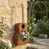 Guitar-Shaped Birdhouse Planter for Outdoor Gardens