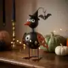 Witchy Crow Halloween Tabletop Decor with Pumpkin