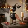 Witchy Crow Halloween Tabletop Decor with Pumpkin