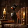 Witchy Crow Halloween Tabletop Decor with Pumpkin