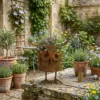 distressed-owl-planter-06 The Night Owl Planter — Distressed Iron Garden Planter