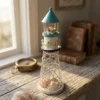 Painted Lighthouse Tabletop Organizer for Coastal Decor