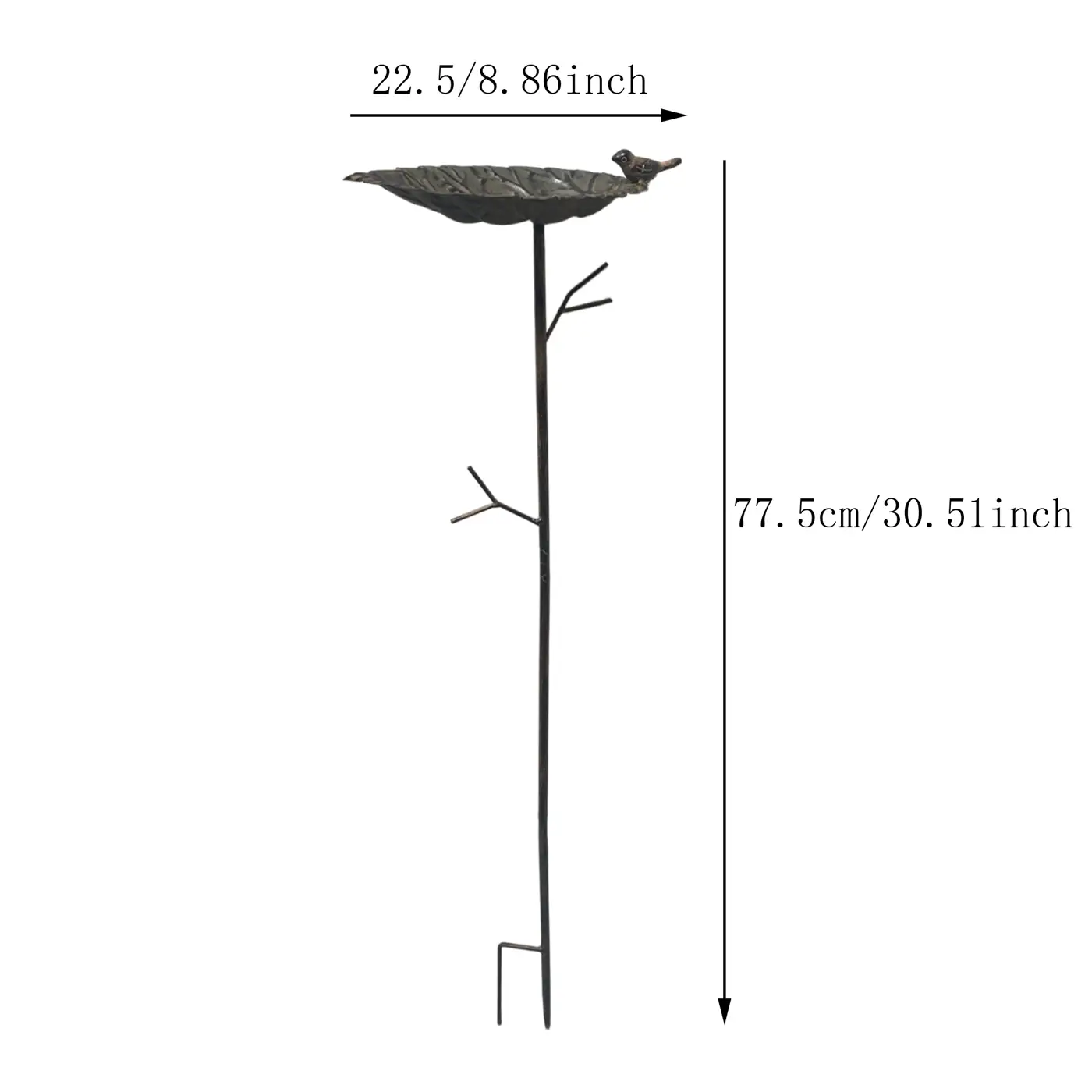Lotus Leaf Bird Bath Stake for Garden Birds - Image 9