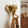 Golden Elephant Wall Key Hook for Entryway Decor