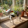 Painted Cow Planter for Windowsill Flowers