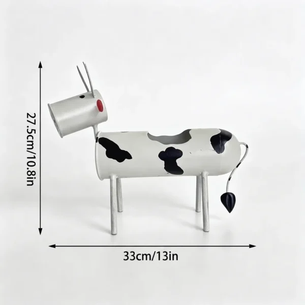 Painted Cow Planter for Windowsill Flowers