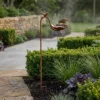 rustic-bird-bath-stake-05 Rustic Bird Bath Stake with Perched Bird