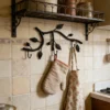The Branch Wall Rack — Rust-Finish Iron Entryway Hook