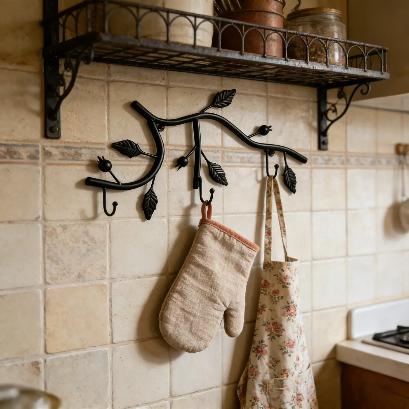 Rustic Branch Wall Hook Rack for Entryway Decor - Image 4