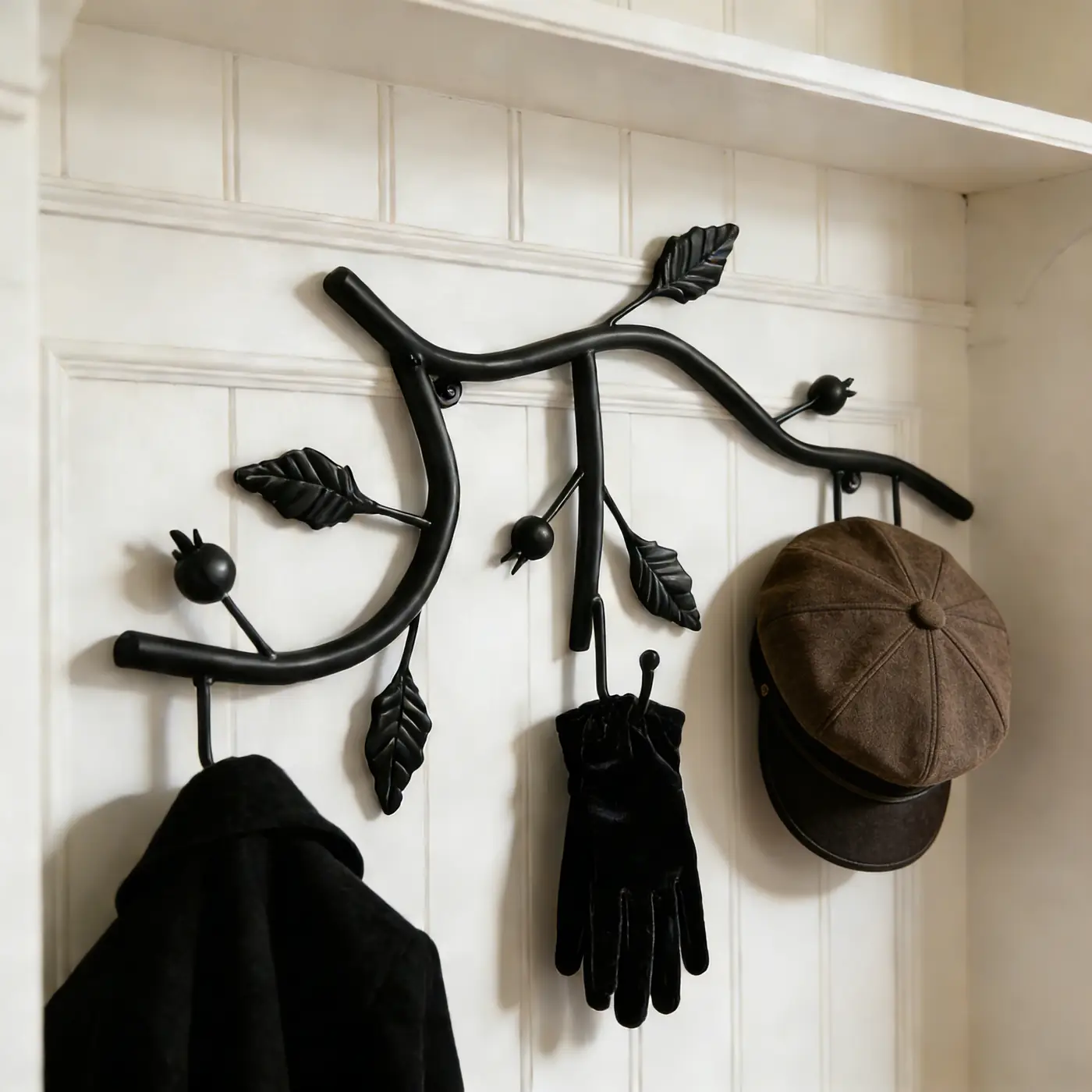 Rustic Branch Wall Hook Rack for Entryway Decor - Image 8