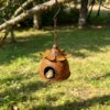 Rustic Hanging Birdhouse for Garden Birds