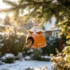 Rustic Hanging Birdhouse for Garden Birds