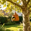 Rustic Hanging Birdhouse for Garden Birds