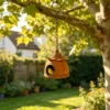 Rustic Hanging Birdhouse for Garden Birds