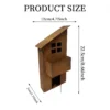 Rustic Sloped Roof House Wall Planter for Garden Decor
