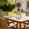Rustic Windmill Garden Stake for Outdoor Decor