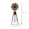 Rustic Windmill Garden Stake for Outdoor Decor