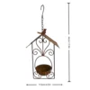 Hanging Sloped Roof Bird Feeder for Garden Birds