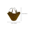 tiered-basket-planter-stand-dimensions Rustic Basket Planter for Garden Flowers