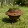 Rustic UFO Planter for Garden Decor