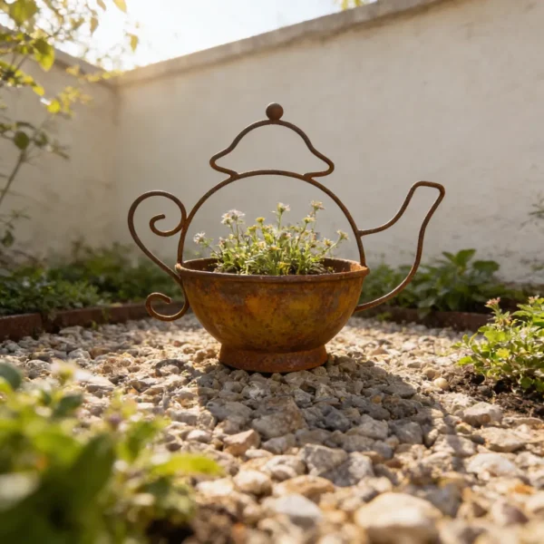 Watering Can Shaped Planter for Garden Flowers