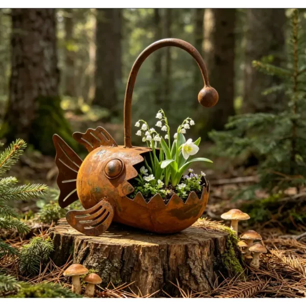 Rusty Lanternfish Planter