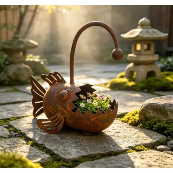 Rusty Lanternfish Planter