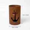 anchor-candle-holder-03-dimensions Rustic Anchor Candle Holder for Coastal Tabletop Decor