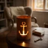 anchor-candle-holder-10 Rustic Anchor Candle Holder for Coastal Tabletop Decor