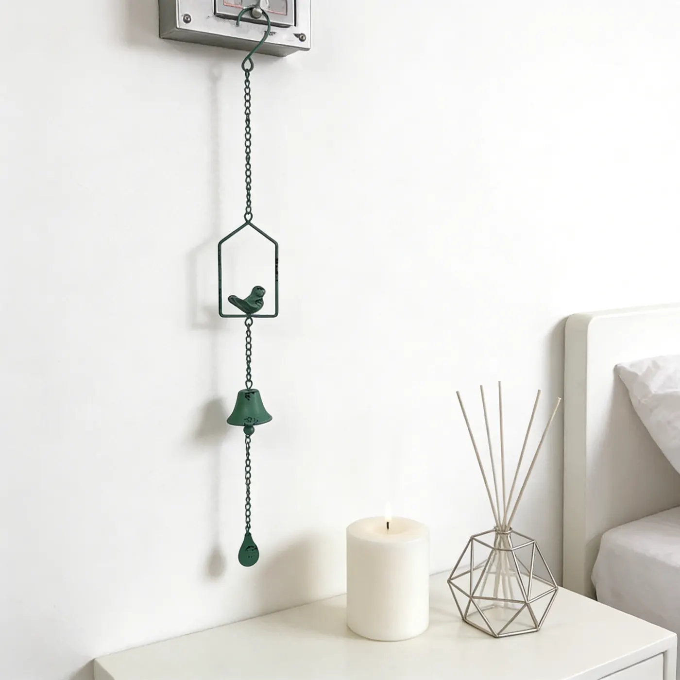 Cast Iron Bird Wind Chime for Garden and Porch Decor - Image 4