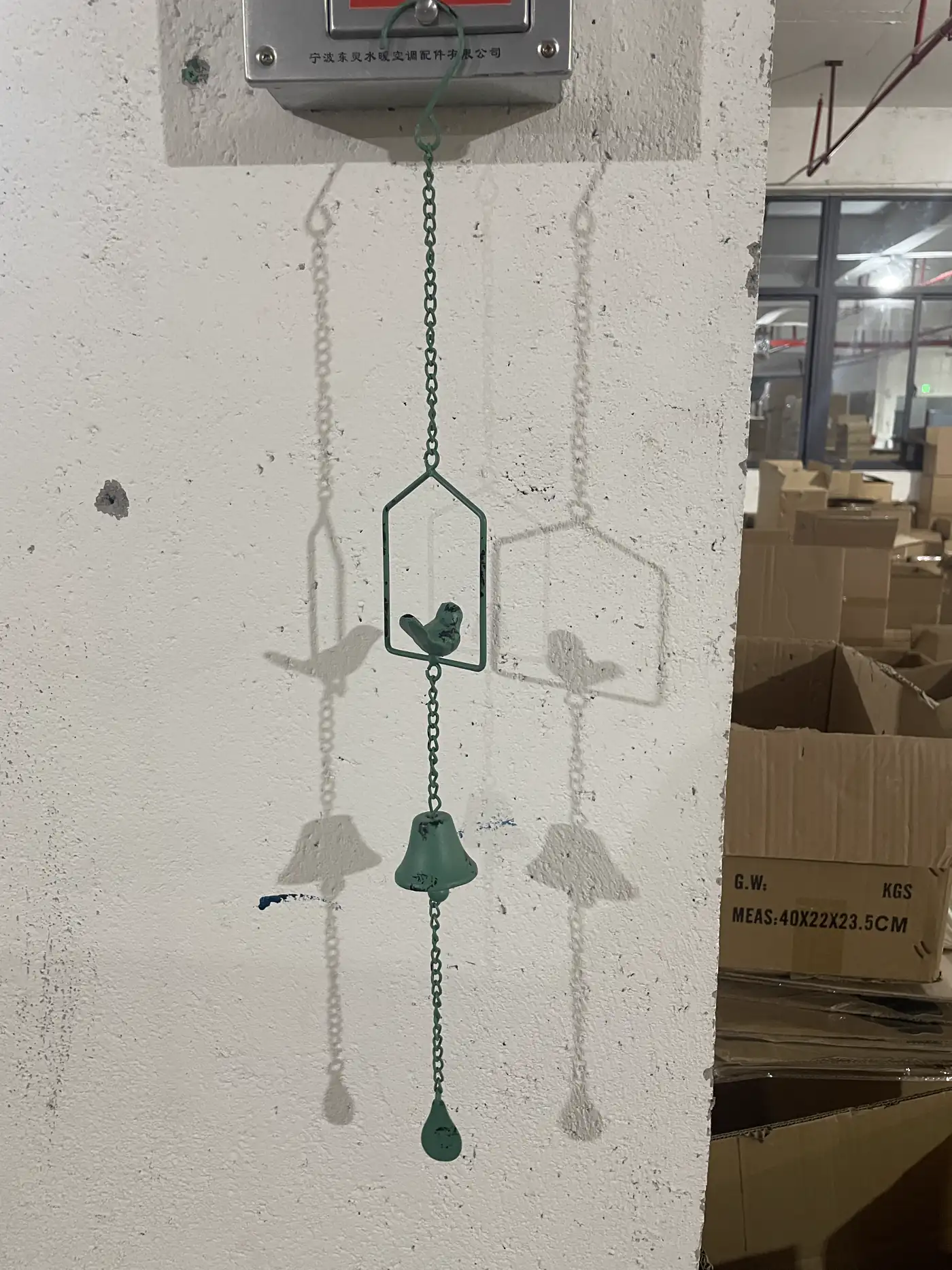 Cast Iron Bird Wind Chime for Garden and Porch Decor - Image 5