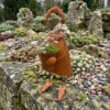figure-planter-01 Rustic iron figure planter for garden and patio decor