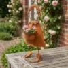 figure-planter-04 Rustic Iron Figure Planter for Garden and Patio Decor