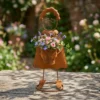 figure-planter-09 Rustic Iron Figure Planter for Garden and Patio Decor
