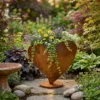 heart-window-planter-05 Rustic Heart-Shaped Planter Box for Garden and Patio Decor