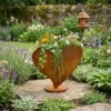 heart-window-planter-06 Rustic Heart-Shaped Planter Box for Garden and Patio Decor