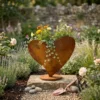 heart-window-planter-07 Rustic Heart-Shaped Planter Box for Garden and Patio Decor