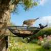 The Mesh Bird Feeder Tray — Black Iron Garden Feeder